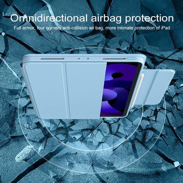 For iPad mini 2024 / mini 6 Pen Slot Magnetic Detachable Tablet Leather Case(Blue) - iPad mini 6 Cases by buy2fix | Online Shopping UK | buy2fix
