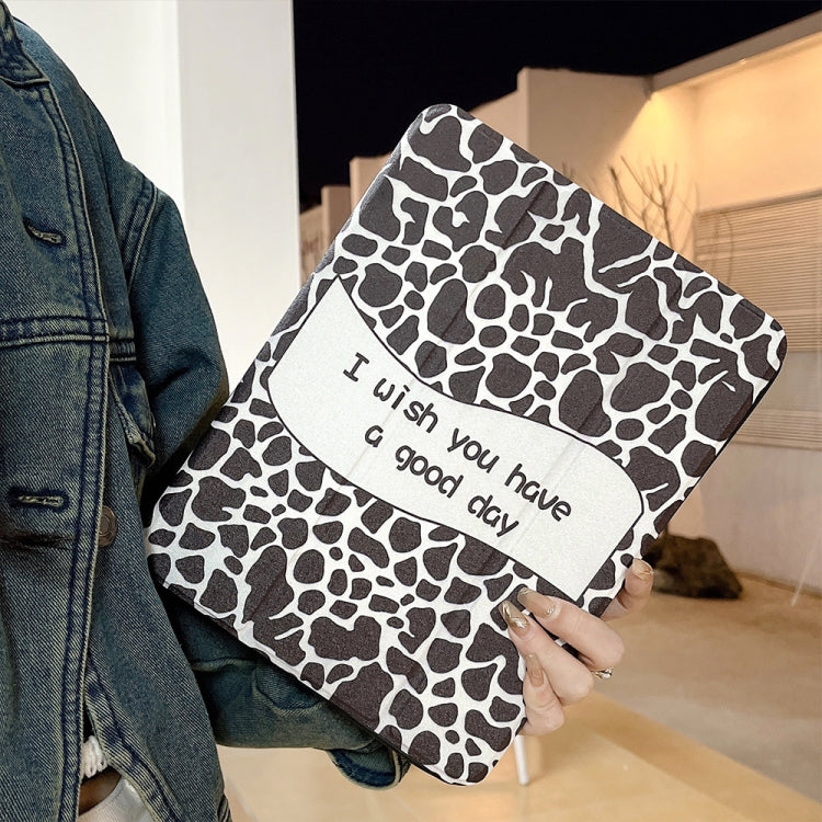 Magnetic Detachable Painted Tablet Leather Case For iPad Air 11 2024 / iPad Pro 11 2022 / 2021 / 2020 / 2018(Black and White Spots) by buy2fix