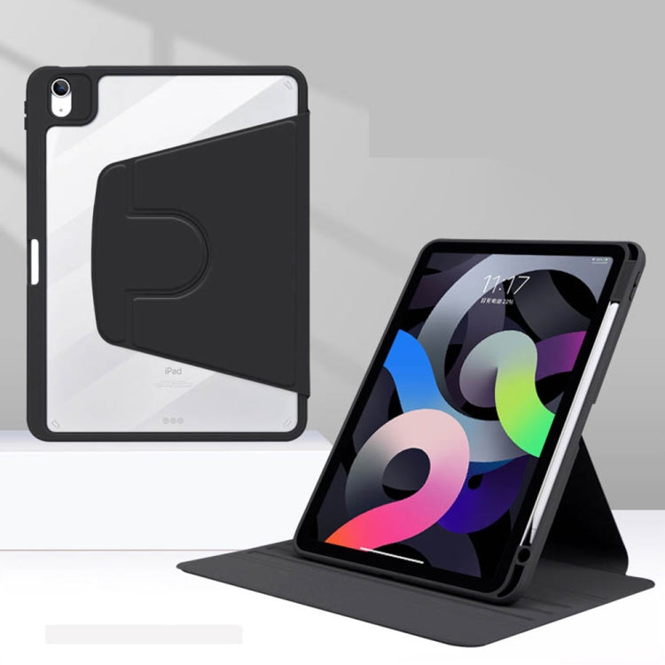For Huawei MatePad 11 Acrylic Rotating Leather Tablet Case(Black) - Huawei by buy2fix | Online Shopping UK | buy2fix