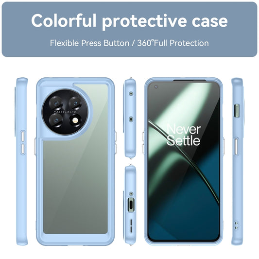 For OnePlus 11 5G Colorful Series Acrylic + TPU Phone Case(Blue) by buy2fix