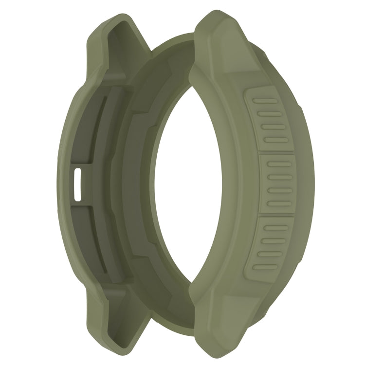 For Garmin Instinct Crossover Armor Hollow Watch Protective Case(Jungle Green) - Watch Cases by buy2fix | Online Shopping UK | buy2fix