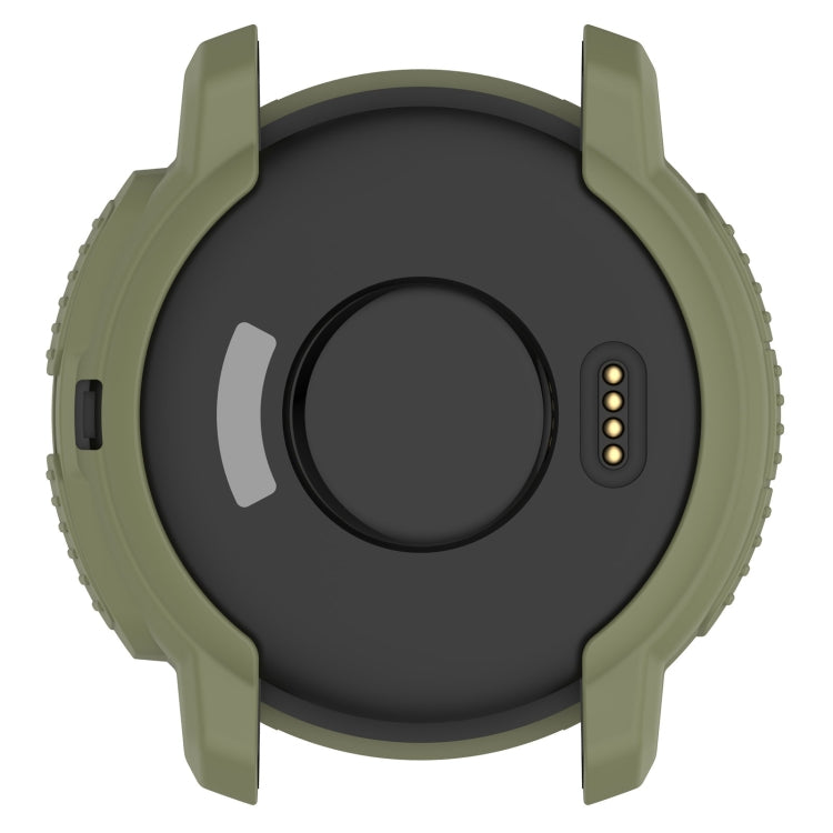 For Garmin Instinct Crossover Armor Hollow Watch Protective Case(Jungle Green) - Watch Cases by buy2fix | Online Shopping UK | buy2fix