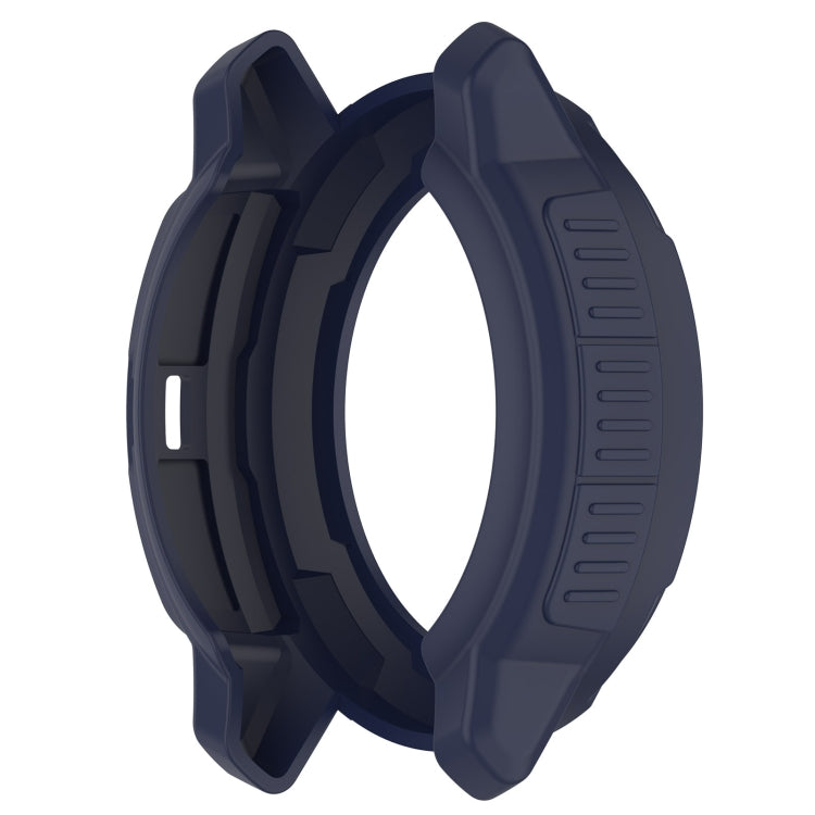 For Garmin Instinct Crossover Armor Hollow Watch Protective Case(Midnight Blue) - Watch Cases by buy2fix | Online Shopping UK | buy2fix