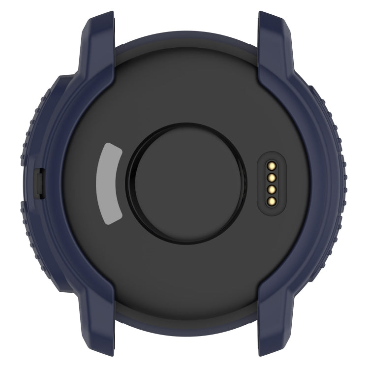 For Garmin Instinct Crossover Armor Hollow Watch Protective Case(Midnight Blue) - Watch Cases by buy2fix | Online Shopping UK | buy2fix