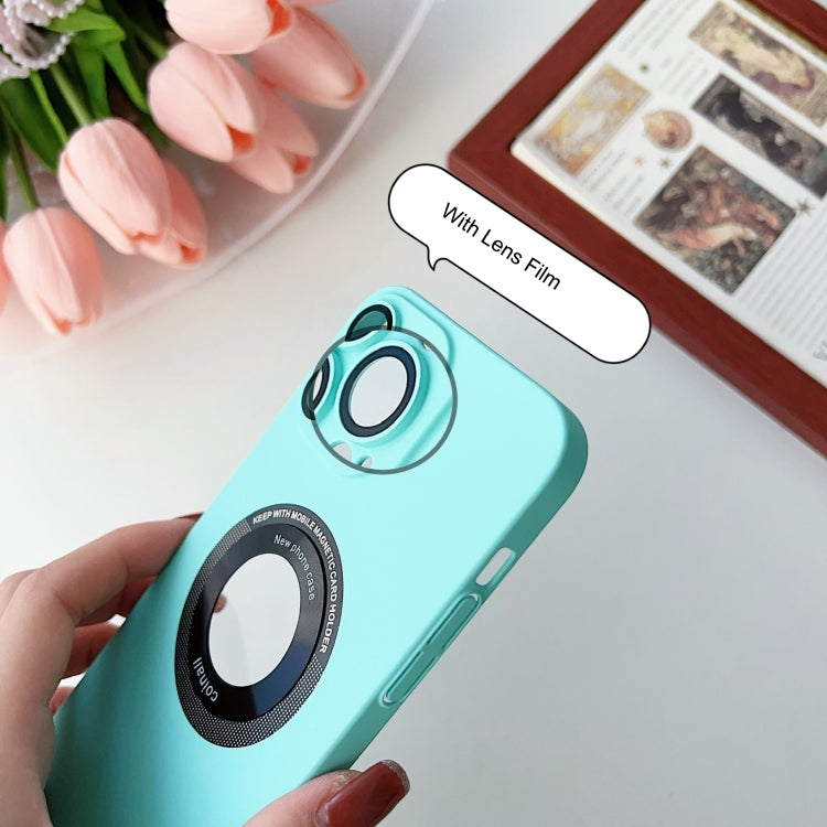 For iPhone 12 Skin Feel CD Texture MagSafe Magnetic Phone Case(Dark Green) by buy2fix