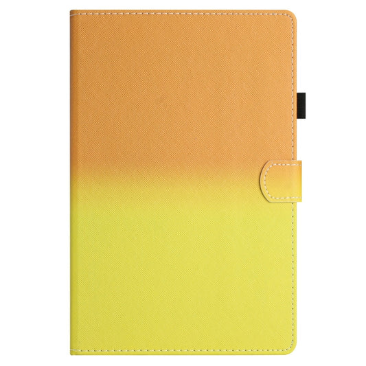 For 8 inch Universal Stitching Gradient Leather Tablet Case(Orange Yellow) - 8 inch by buy2fix | Online Shopping UK | buy2fix