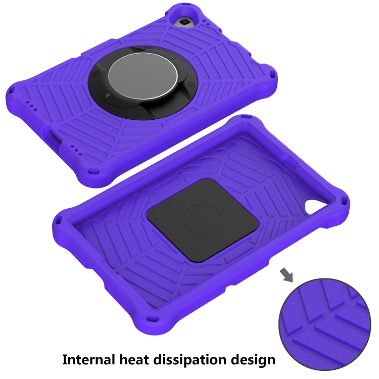 For Lenovo Tab K10 Spider King Silicone Protective Tablet Case(Purple) - Lenovo by buy2fix | Online Shopping UK | buy2fix