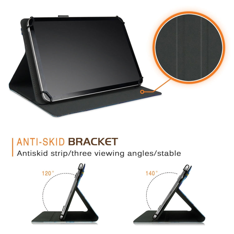 For 10 inch Marble Pattern Stitching Leather Tablet Case(Black) - 10 - 11 inch by buy2fix | Online Shopping UK | buy2fix