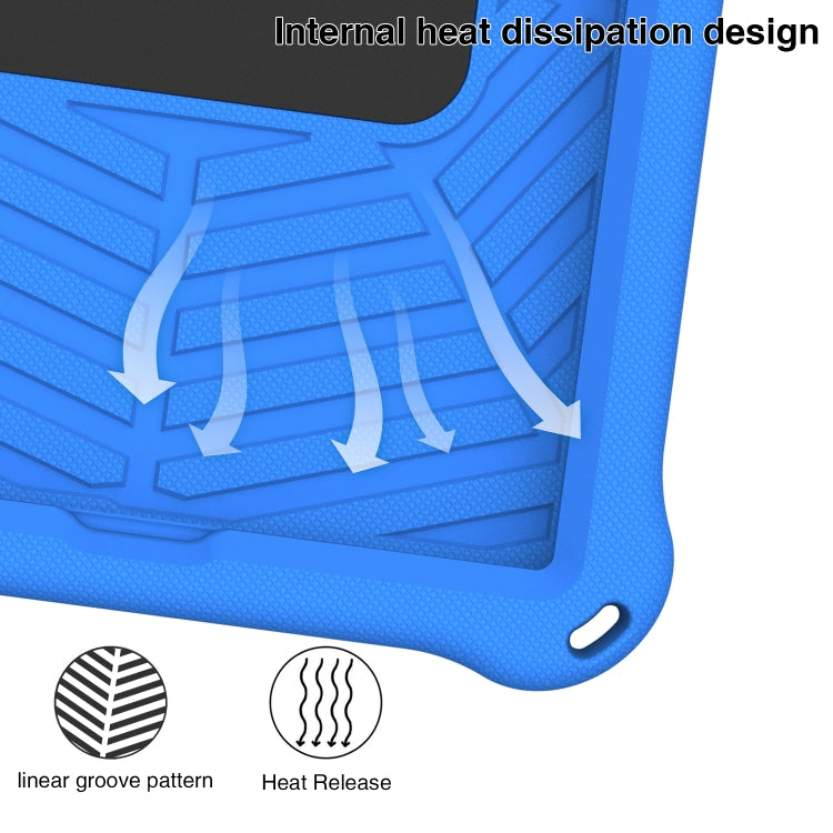 For Lenovo Tab K10 Spider King Silicone Protective Tablet Case(Blue) - Lenovo by buy2fix | Online Shopping UK | buy2fix