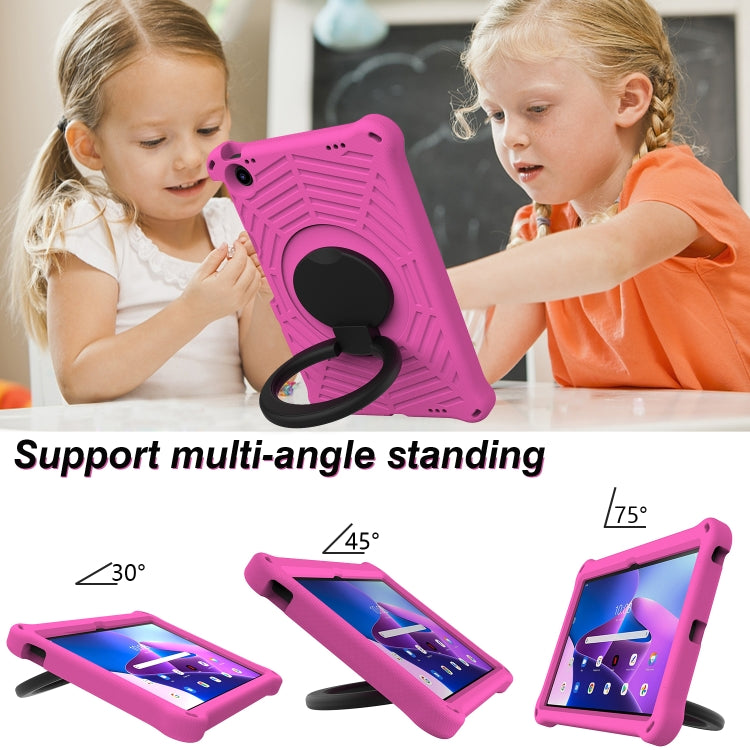 For Lenovo Tab M10 Plus 10.6 3rd Gen 2022 Spider King Silicone Protective Tablet Case(Rose Red) - Lenovo by buy2fix | Online Shopping UK | buy2fix