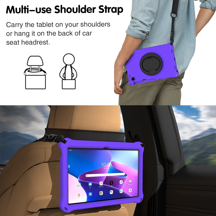 For Lenovo Tab M10 Plus 10.6 3rd Gen 2022 Spider King Silicone Protective Tablet Case(Purple) - Lenovo by buy2fix | Online Shopping UK | buy2fix