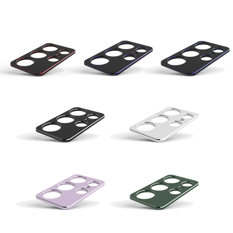 For Samsung Galaxy S23 Ultra 5G Aurora Series Lens Protector + Metal Frame Phone Case(Green Silver) - Galaxy S23 Ultra 5G Cases by buy2fix | Online Shopping UK | buy2fix