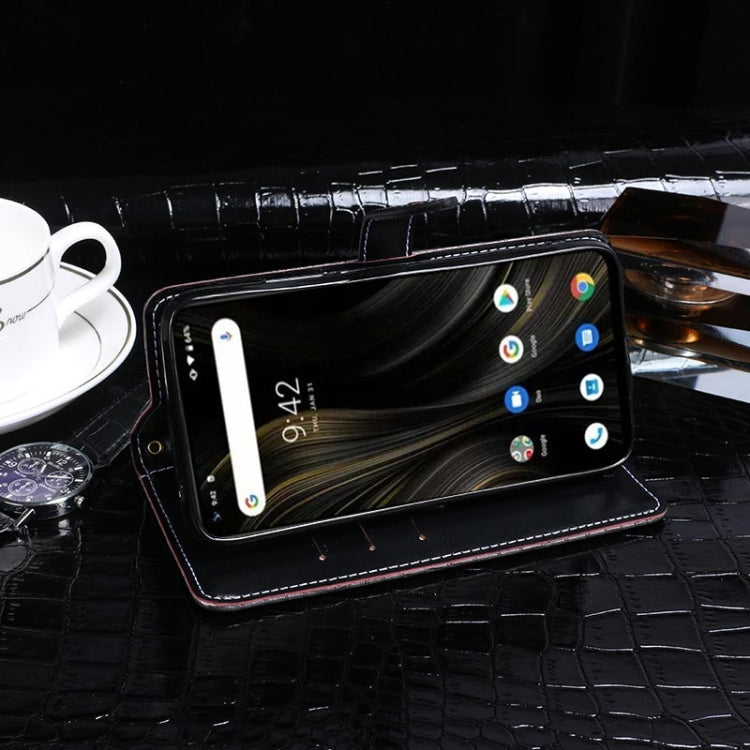 For Umidigi Power 3 idewei Crocodile Texture Horizontal Flip Leather Case with Holder & Card Slots & Wallet(Dark Blue) - More Brand by idewei | Online Shopping UK | buy2fix