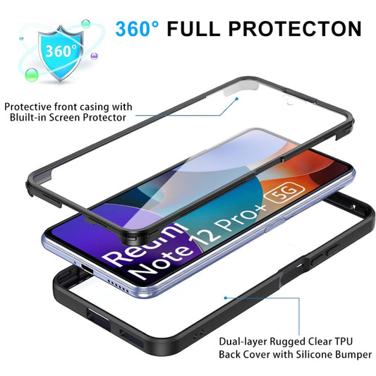 For Xiaomi Redmi Note 12 Pro 5G / Poco X5 Pro Acrylic + TPU 360 Degrees Full Coverage Phone Case(Purple) by buy2fix