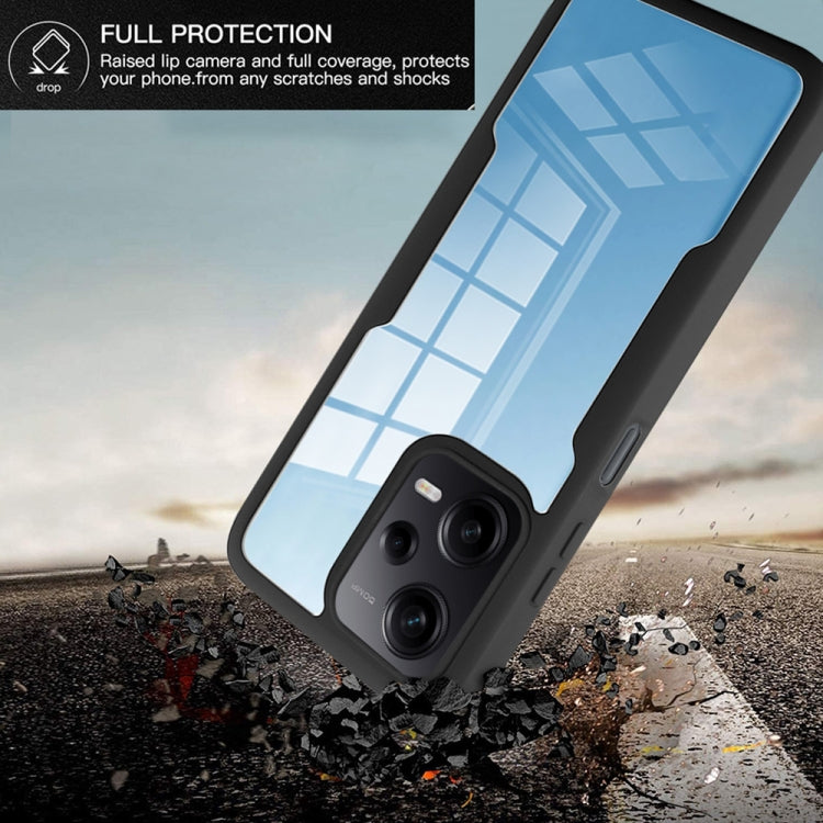 For Xiaomi Redmi Note 12 Pro 5G / Poco X5 Pro Acrylic + TPU 360 Degrees Full Coverage Phone Case(Black) - Xiaomi Cases by buy2fix | Online Shopping UK | buy2fix