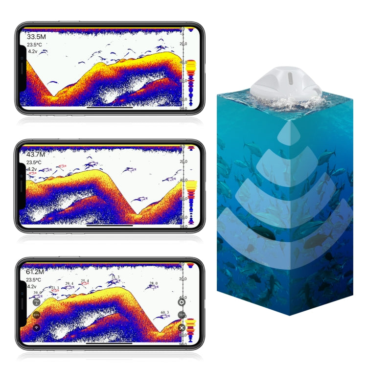 S1 Visual HD Phone Wireless Sonar Ultrasonic Fish Finder - Fish Finders by buy2fix | Online Shopping UK | buy2fix