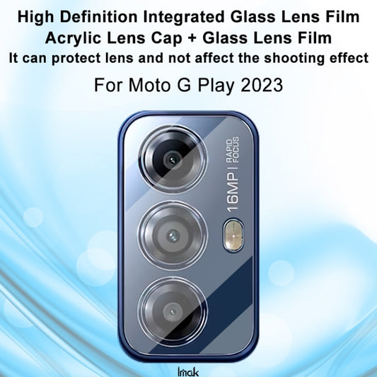 For Motorola Moto G Play 2023 imak Integrated Rear Camera Lens Tempered Glass Film by imak