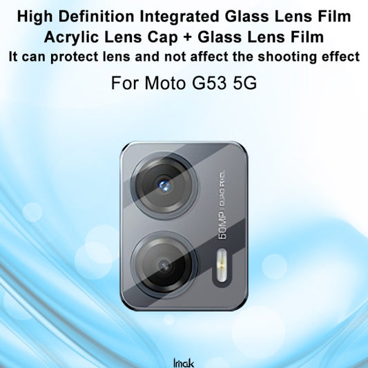 For Motorola Moto G53 5G / G 5G 2023 imak Integrated Rear Camera Lens Tempered Glass Film by imak