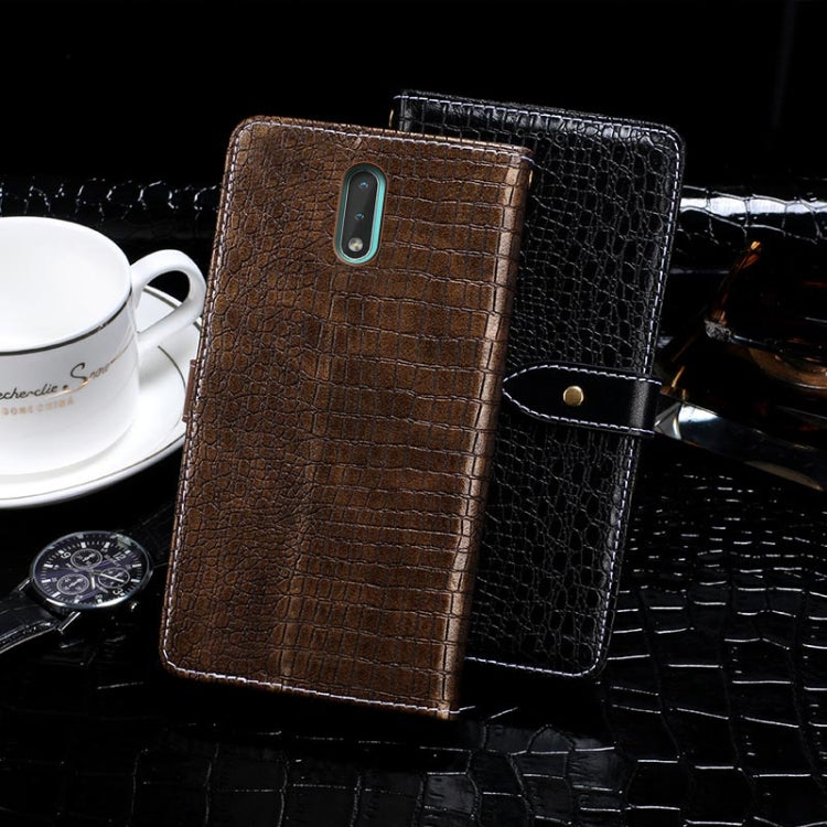 For Nokia 2.3 idewei Crocodile Texture Horizontal Flip Leather Case with Holder & Card Slots & Wallet(Dark Blue) - Nokia Cases by idewei | Online Shopping UK | buy2fix