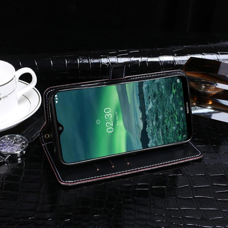 For Nokia 2.3 idewei Crocodile Texture Horizontal Flip Leather Case with Holder & Card Slots & Wallet(Dark Blue) - Nokia Cases by idewei | Online Shopping UK | buy2fix