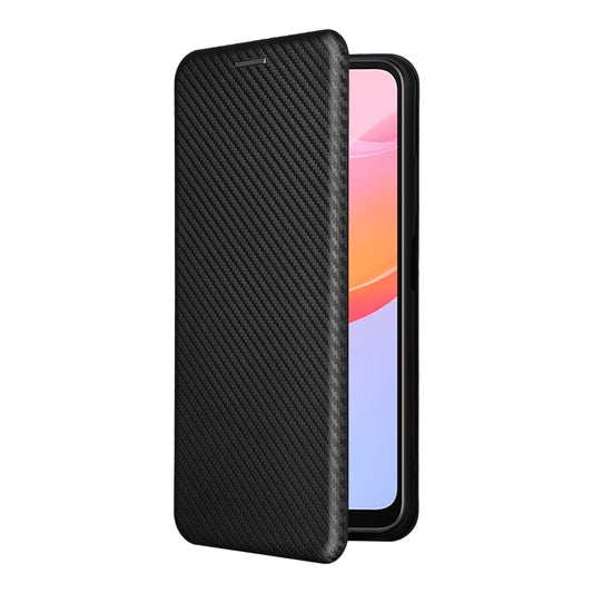 For Blackview A85 Carbon Fiber Texture Flip Leather Phone Case(Black) by buy2fix