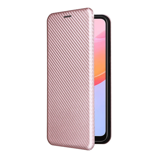 For Blackview A85 Carbon Fiber Texture Flip Leather Phone Case(Pink) by buy2fix