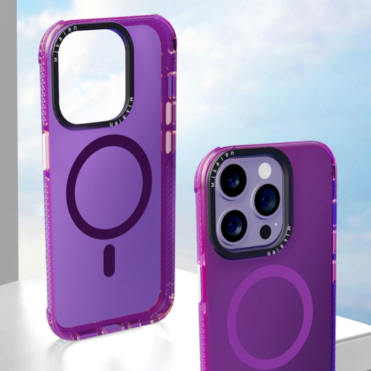 For iPhone 13 Pro Max Acrylic + TPU MagSafe Protective Phone Case(Purple) by buy2fix