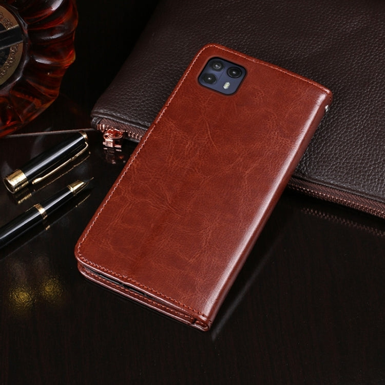 For Ulefone Note 14 idewei Crazy Horse Texture Leather Phone Case with Holder(Yellow) by idewei