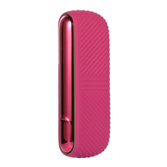 For IQOS ILUMA Silicone Electronic Cigarette Case Charging Compartment With Side Cover(Rose Red) by buy2fix