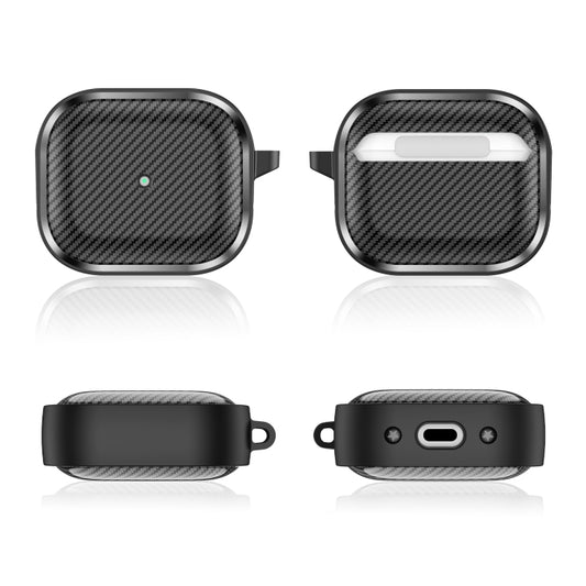 For AirPods 3 Photo Frame Carbon Fiber Series Earphone Case(Black) by buy2fix