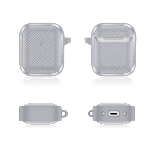 For AirPods 3 Photo Frame Carbon Fiber Series Earphone Case(Dark Grey) by buy2fix