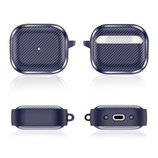 For AirPods 3 Photo Frame Carbon Fiber Series Earphone Case(Dark Blue) by buy2fix