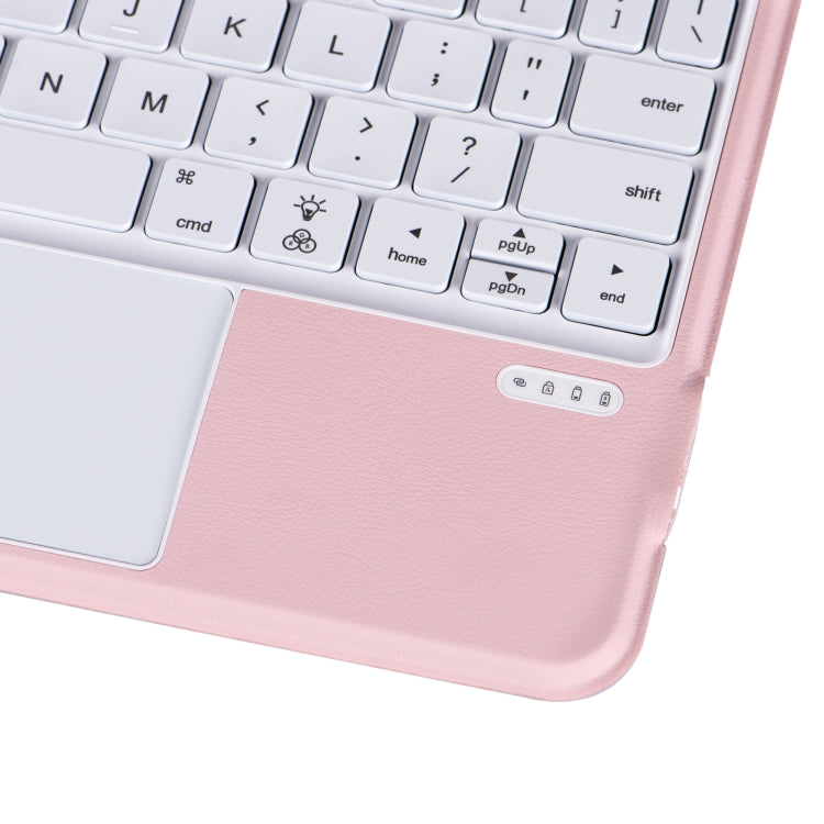 X3125-6 Integrated Thin Magnetic Bluetooth Keyboard Case For iPad Air 2022 / Air 2020 10.9 / Pro 11 2018 / 2020 / 2021 / 2022(Pink) by buy2fix