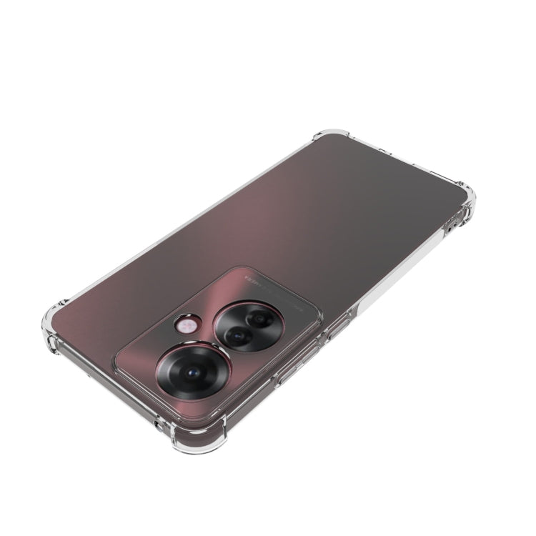 For OPPO Reno11 F 5G Global Shockproof Non-slip Thickening TPU Phone Case(Transparent) - OPPO Cases by buy2fix | Online Shopping UK | buy2fix