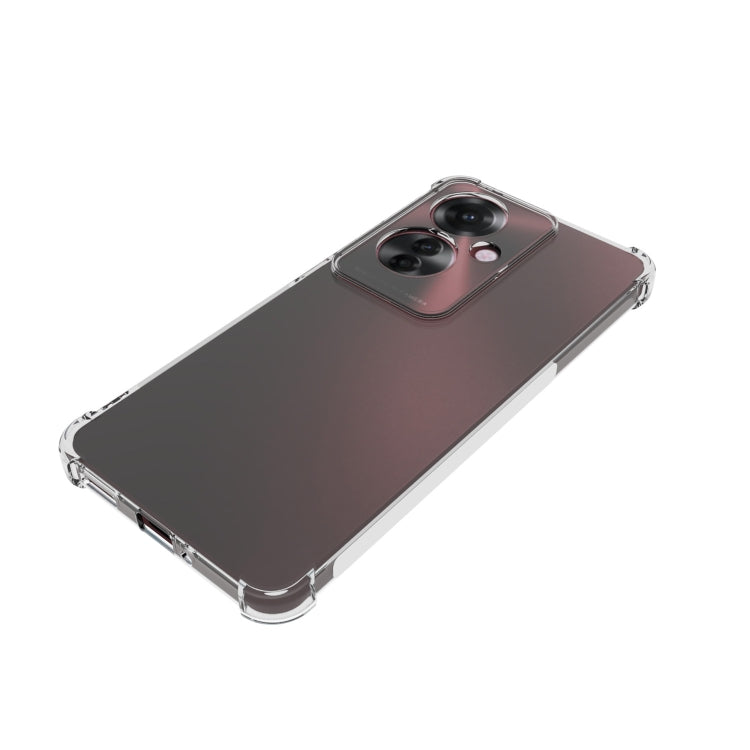 For OPPO Reno11 F 5G Global Shockproof Non-slip Thickening TPU Phone Case(Transparent) - OPPO Cases by buy2fix | Online Shopping UK | buy2fix