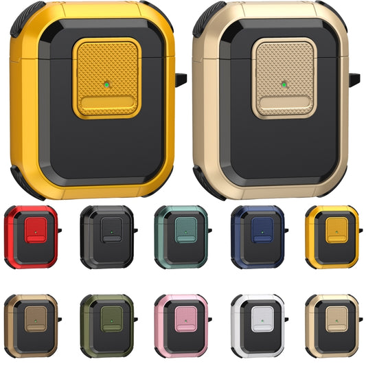 For AirPods 2 / 1 Wireless Earphones Protective Case(Gold) by buy2fix