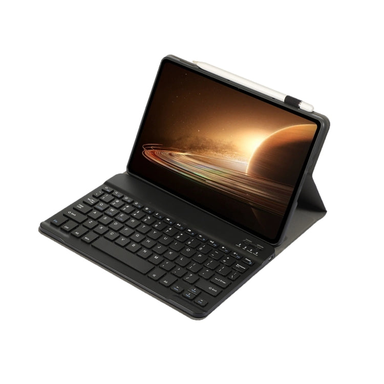For OPPO Pad 2 11.61 inch 2023 OP13 Lambskin Texture Ultra-thin Detachable Bluetooth Keyboard Leather Case(Black) - OPPO Keyboard by buy2fix | Online Shopping UK | buy2fix