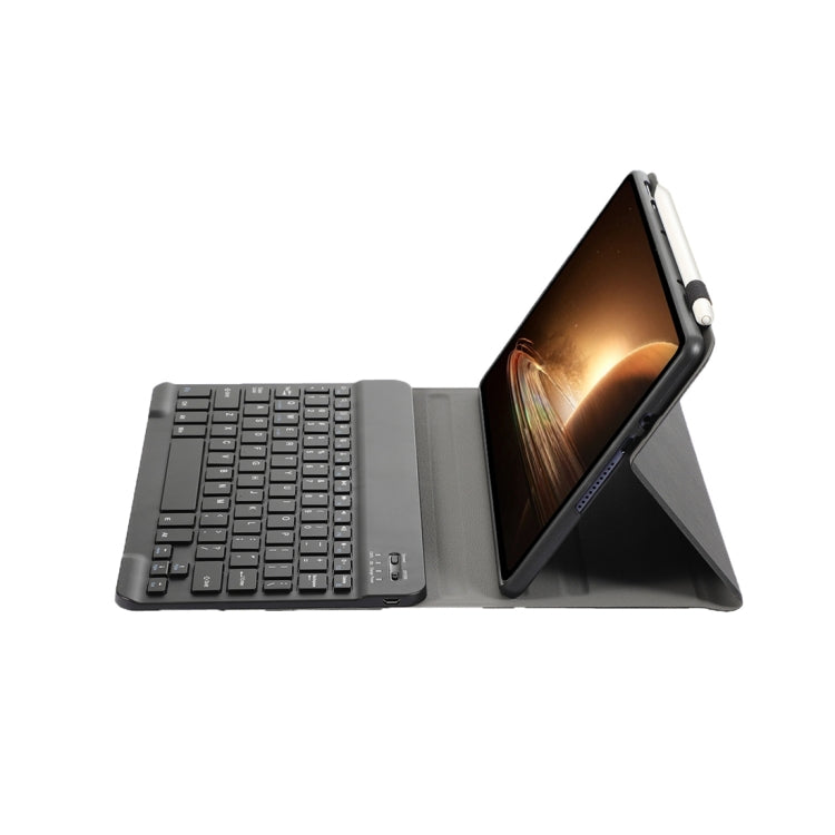 For OPPO Pad 2 11.61 inch 2023 OP13 Lambskin Texture Ultra-thin Detachable Bluetooth Keyboard Leather Case(Black) - OPPO Keyboard by buy2fix | Online Shopping UK | buy2fix