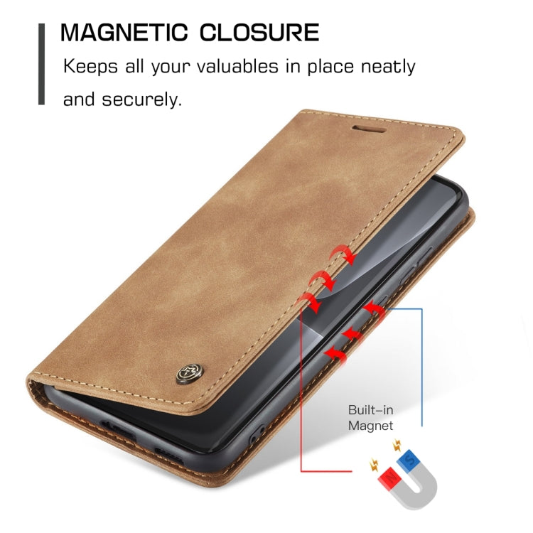 For Xiaomi 13 Lite CaseMe 013 Multifunctional Horizontal Flip Leather Phone Case(Brown) by CaseMe