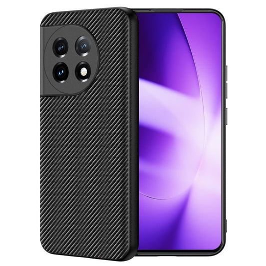 For OnePlus 11 Ultra-thin Carbon Fiber Texture Printing Phone Case(Black Red) by buy2fix