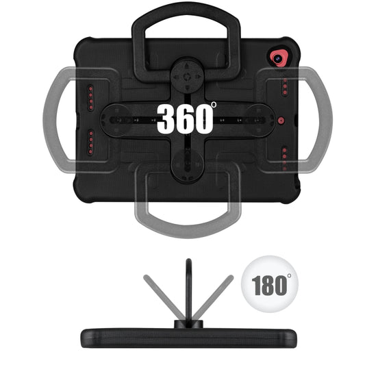 Shield 360 Rotation Handle EVA Shockproof PC Tablet Case For iPad 10.2 2019/2020/2021/Pro 10.5 2017/Air 2019 (Black) by buy2fix