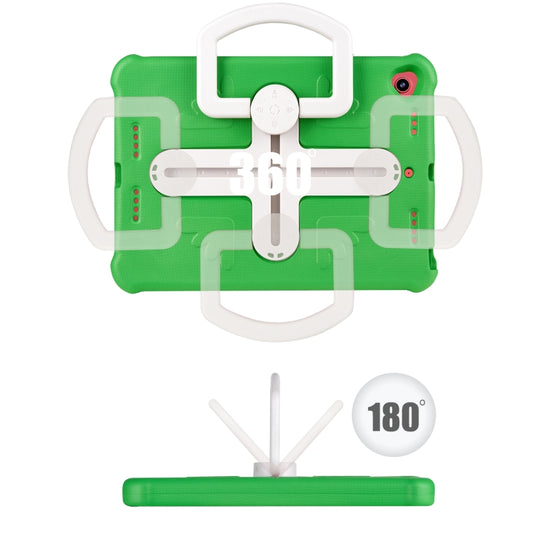 Shield 360 Rotation Handle EVA Shockproof PC Tablet Case For iPad 10.2 2019/2020/2021/Pro 10.5 2017/Air 2019 (Green Beige) - iPad 10.2 Cases by buy2fix | Online Shopping UK | buy2fix