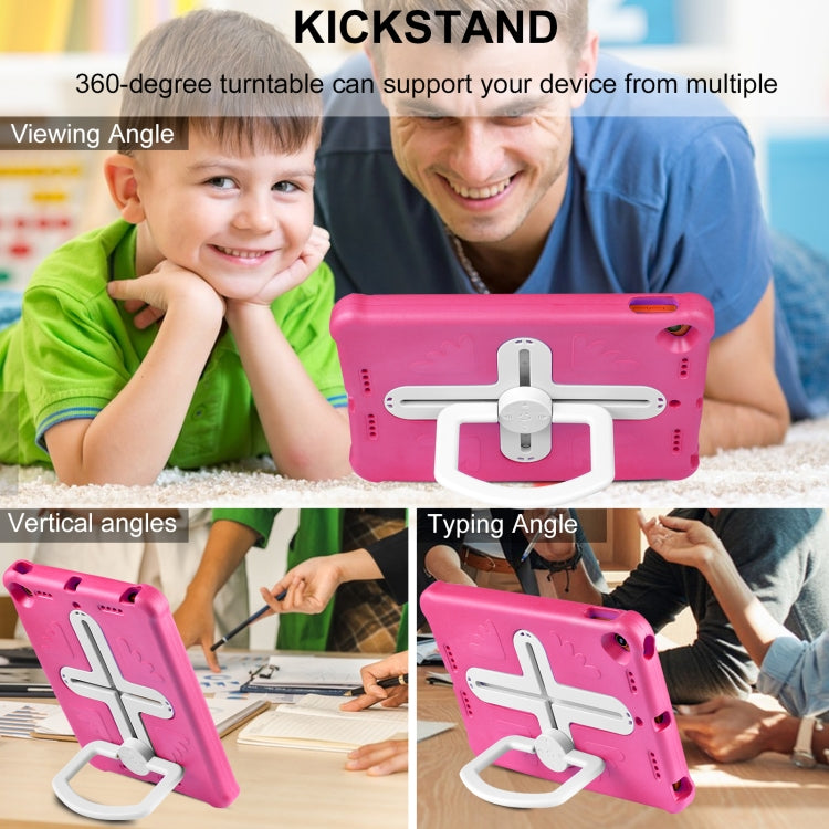 Shield 360 Rotation Handle EVA Shockproof PC Tablet Case For iPad 10.2 2019/2020/2021/Pro 10.5 2017/Air 2019 (Rose Red Beige) - iPad 10.2 Cases by buy2fix | Online Shopping UK | buy2fix