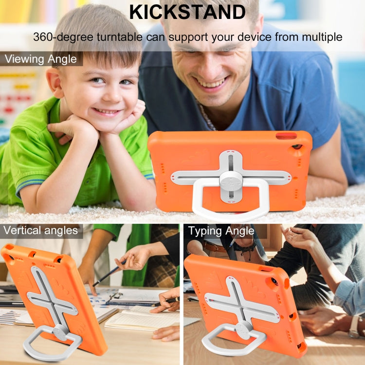 Shield 360 Rotation Handle EVA Shockproof PC Tablet Case For iPad 10.2 2019/2020/2021/Pro 10.5 2017/Air 2019(Orange Beige) - iPad 10.2 Cases by buy2fix | Online Shopping UK | buy2fix