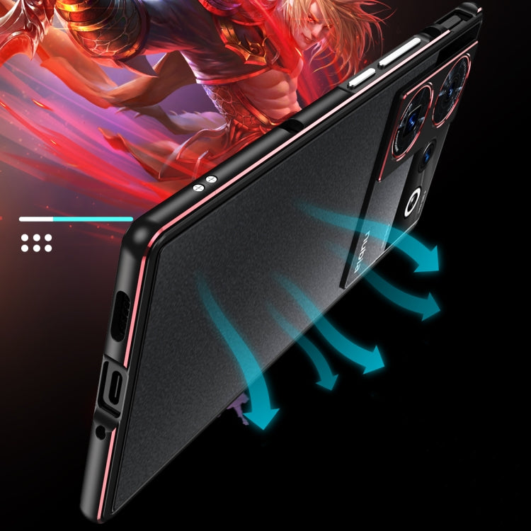 For ZTE nubia Z50 Ultra LK Aurora Metal Frame Phone Case with Lens Cover(Silver) - ZTE Cases by buy2fix | Online Shopping UK | buy2fix