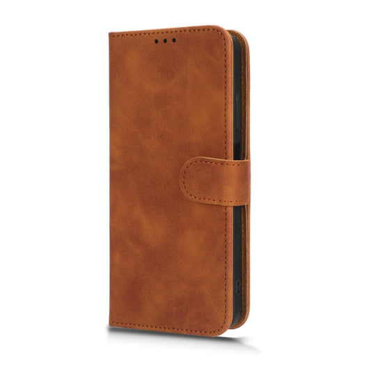 For Blackview A85 Skin Feel Magnetic Flip Leather Phone Case(Brown) by buy2fix