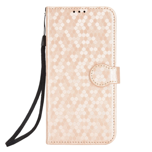 For Blackview A85 Honeycomb Dot Texture Leather Phone Case(Gold) by buy2fix