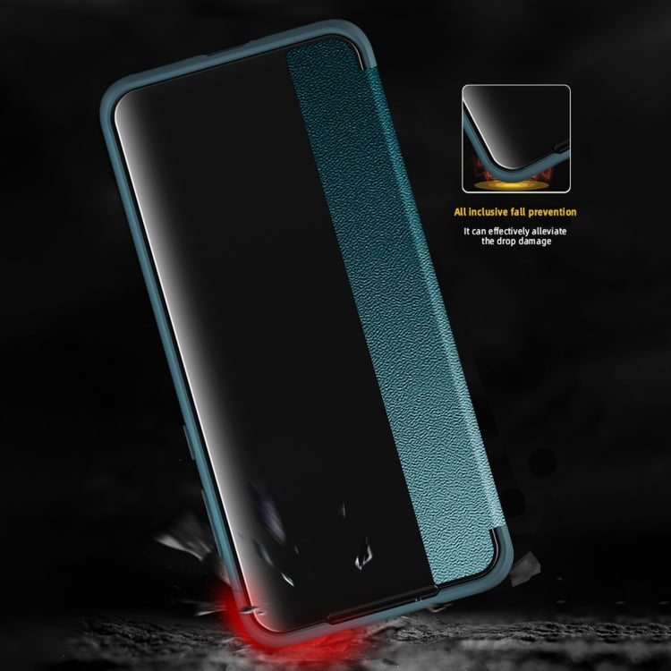 For Huawei P60 Pro Leather + TPU Frame Shockproof Phone Case(Green) by buy2fix