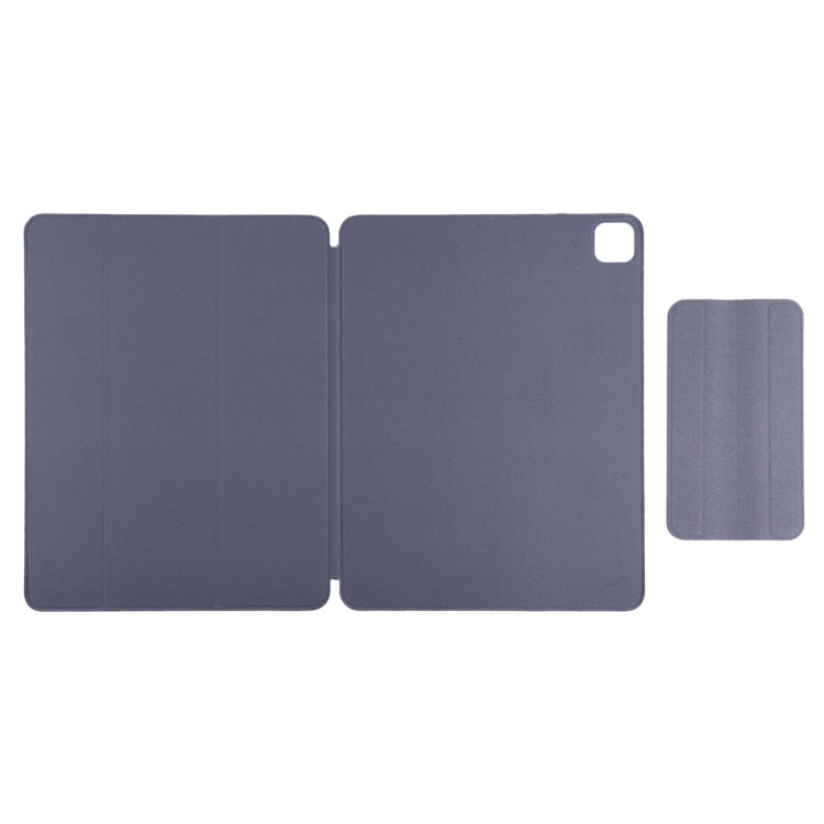 For iPad Pro 11 2022 / 2021 / iPad Pro 11 inch 2020 / Pro 11 2018 / Air 2020 10.9 Horizontal Flip Ultra-thin Double-sided Clip Active Buckle Magnetic PU Leather Tablet Case With Three-folding Holder & Sleep / Wake-up Function(Dark Blue) - iPad Pro 11 (2022/2021) Cases by buy2fix | Online Shopping UK | buy2fix