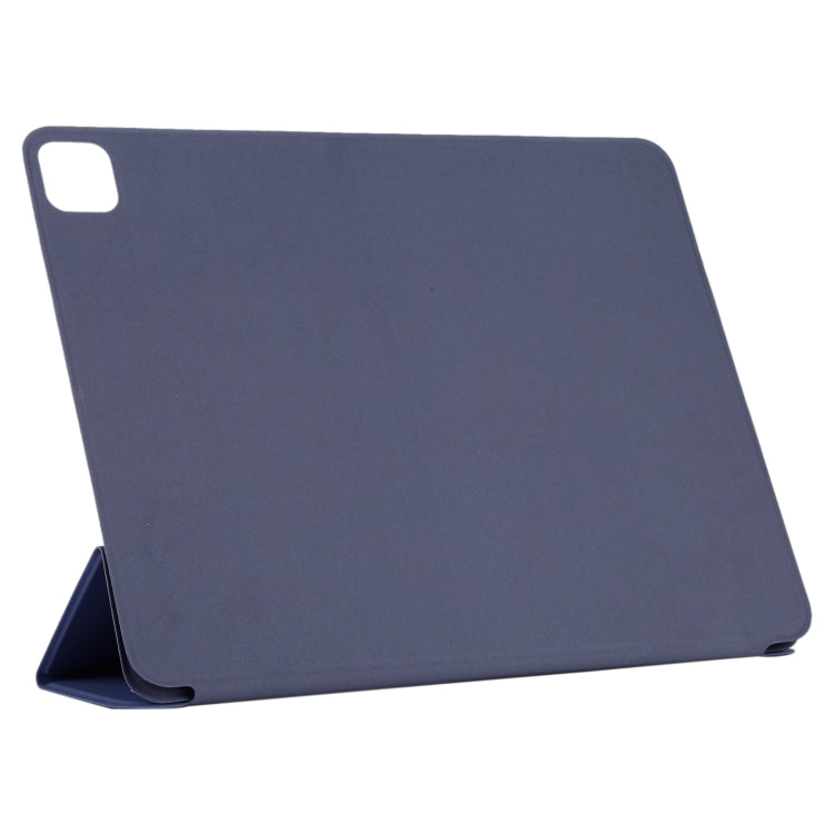 For iPad Pro 11 2022 / 2021 / iPad Pro 11 inch 2020 / Pro 11 2018 / Air 2020 10.9 Horizontal Flip Ultra-thin Double-sided Clip Active Buckle Magnetic PU Leather Tablet Case With Three-folding Holder & Sleep / Wake-up Function(Dark Blue) - iPad Pro 11 (2022/2021) Cases by buy2fix | Online Shopping UK | buy2fix